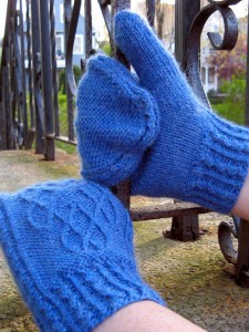 Daisy Ruth Cabled Mittens